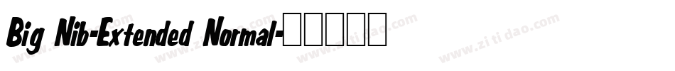 Big Nib-Extended Normal字体转换